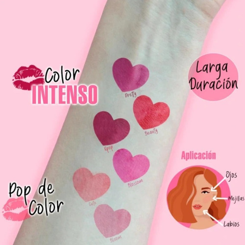 Tinta Para Labios, Kiss Lip Tint, Pink Up Cute