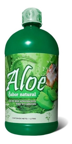  Aloe Bebible Sabor Natural. 1 Litro Por Todo Natural