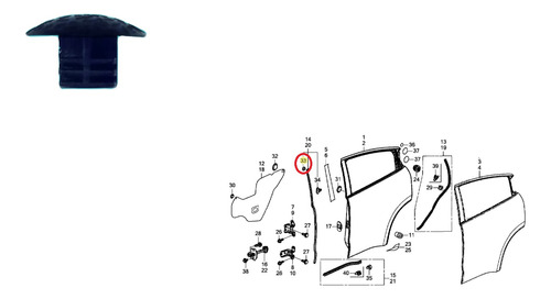 Presilha Guarnicao Porta Diant. - Honda City 2018 2019 2020