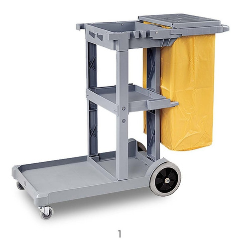 Imagen 1 de 5 de Carro De Aseo Porta Útiles Con Tapa Y Bolsa /big Solucion I.