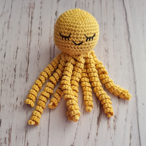 Pulpito De Apego Amigurumi 100% Algodón Hecho A Mano