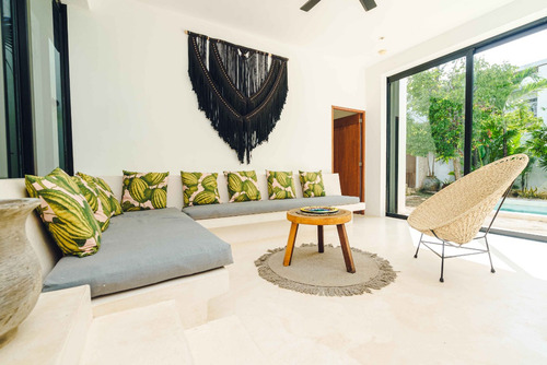 Increíble Casa De 3 Recamaras Con Piscina Privada En Holistika, Tulum.