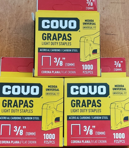 Grapas Para Tapizar 3/8 De 1000 Unidades 