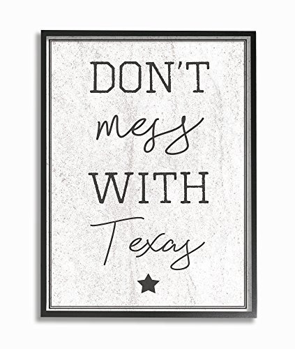 Stupell Industries Don T Mess With Texas Arte De Pared Con M