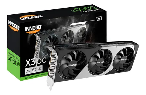 Placa de Vídeo INNO3D GeForce RTX 5060 Ti 8GB GDDR7 128bits
