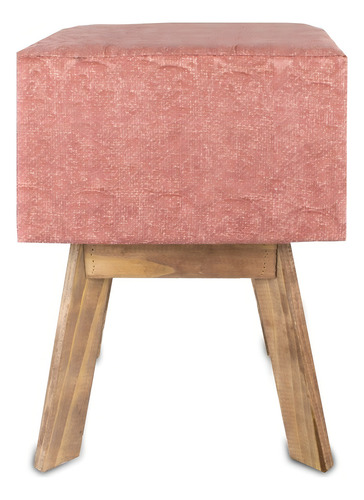 Taburete cuadrado Puff para sala de estar, oficina, hogar, oficina, color rosa