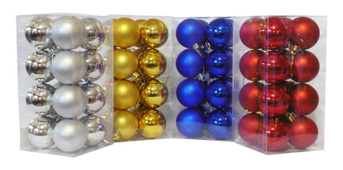 Adornos Navideños Set Bolas De Navidad 4cm X160 Unidades