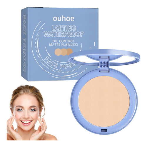 Polvo Compacto Mate,maquillaje En Polvo Fijador - Cosmética