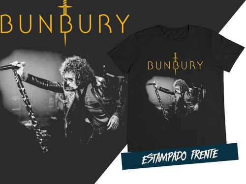 Camiseta Rock Enrique Bunbury Heroes Del Silencio C1