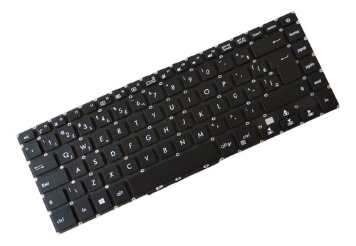 Teclado Compativel Asus Vivobook X510u X510ur Br Abnt2 Cor Preto