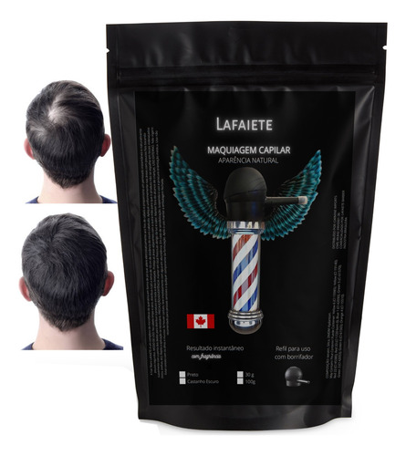 Refil Fibra Queratina Capilar 100g Lançamento Com Fragrância