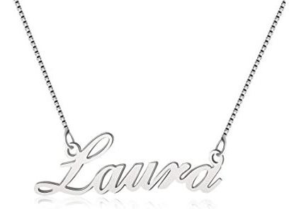 Lutilo Collar De Plata De Ley 925 Con Nombre Personalizado,