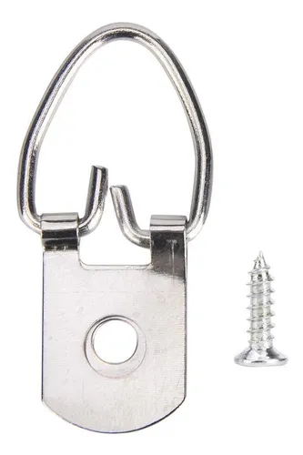 Colgador de Cuadros Para Hogar Oficina Pintura Colgando Surtidos Tri/ángulo Anilla con Gancho Marco de Fotos de Gancho con Tornillos YFaith 50 Piezas Ganchos de Marco de Foto Kit