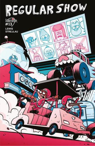 Regular Show 13a, De J. G. Quintel, Andy Hirsch, Minty Lewis., Vol. 1. Editorial Kamite, Tapa Pasta Blanda, Edición 1 En Español, 2017