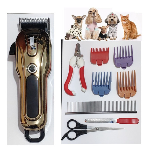 Imagem 4 de 7 de Kit Profissional Cordless Para Tosa Acabamento Caes E Gatos