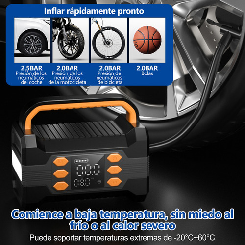 Arrancador De Batería De Auto 10000a Con Compresor De Aire
