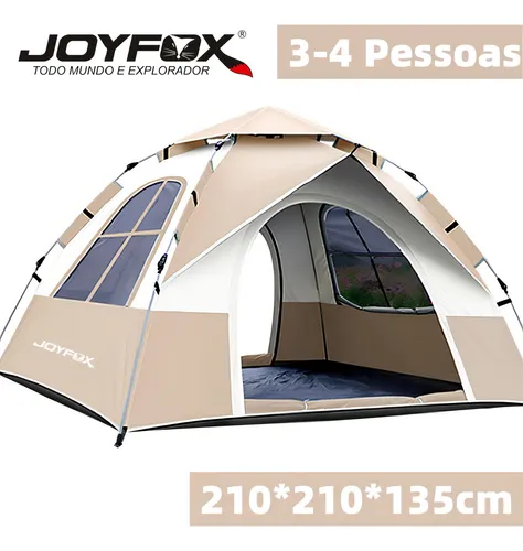 Barraca Camping 3 - 4 Pessoas Joyfox Autoamatica Impermeavel 1500...