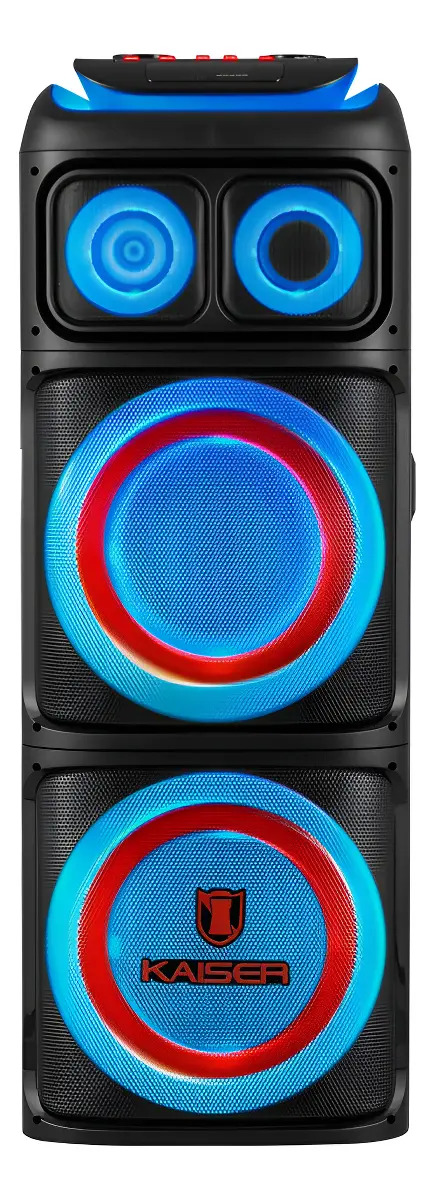 Bocina Bafle 2x12 Pulgadas Kds-1202a 120w Rms Woofer Led Negro