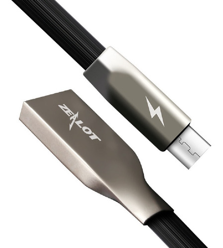 Imagen 6 de 9 de Cable Usb A Usb C Para Smartphone 1 Metro - Zealot C1t