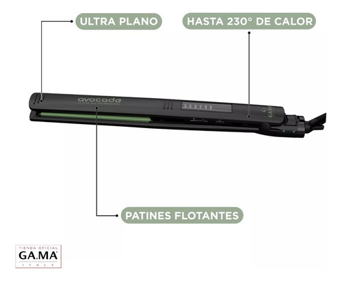 Plancha Alisadora Gama Elegance Led Avocado Ceramic Ion