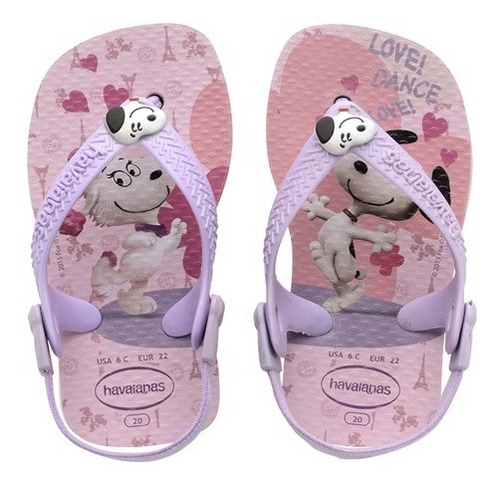 Zona Zero Havaianas Ojotas Baby Snoopy Originales