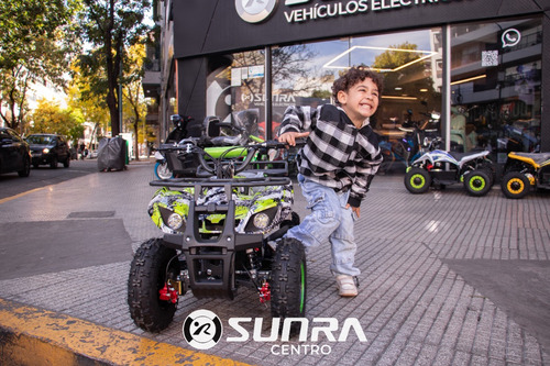 Mini Cuatri Electrico Sunra Atv 800w Niños + Casco / E