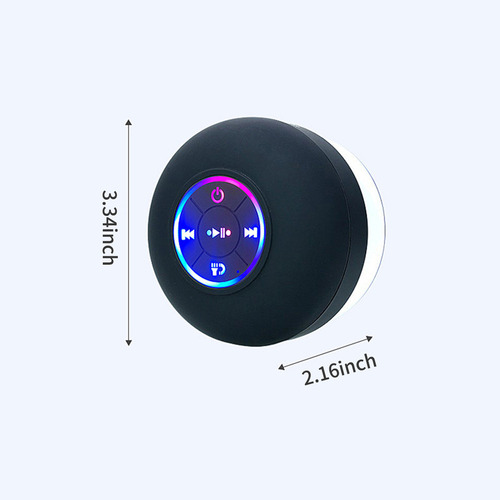 A Altavoz Bt 5.0 Con Micrófono Y Ventosa, Negro