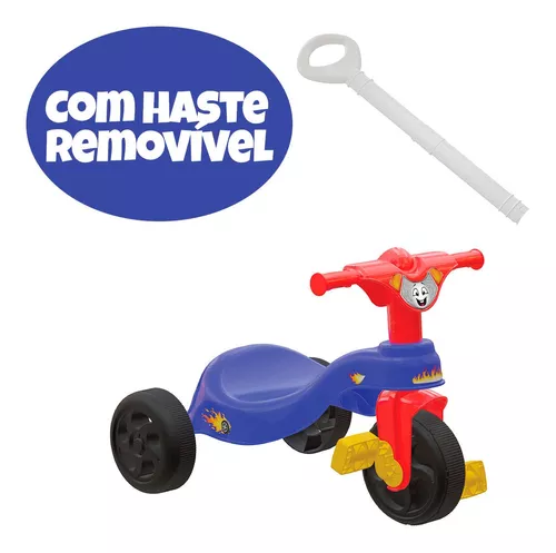 Brinquedo Triciclo Infantil Motoca Com Haste Removível