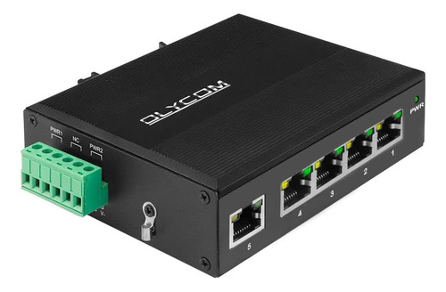 Olycom Conmutador De Carril Din Gigabit Ethernet Poe Industr