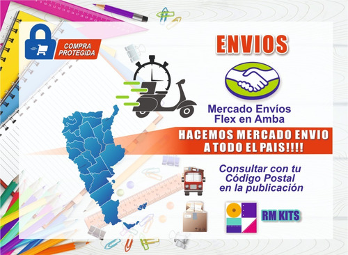 Pizarra Borrable Con Marcador Infantil Pack X10 Surtidos