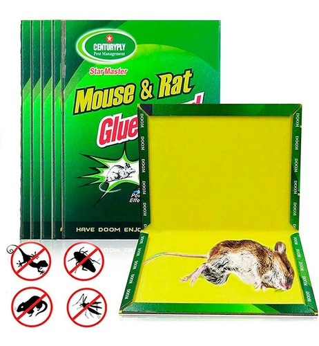 4 Trampas Para Raton Adhesiva Rat & Mouse Glue