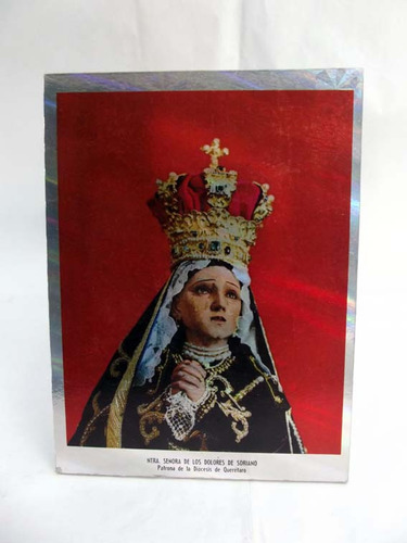 Virgen De Los Dolores 10 Cromo Poster Litografia 40x50cms