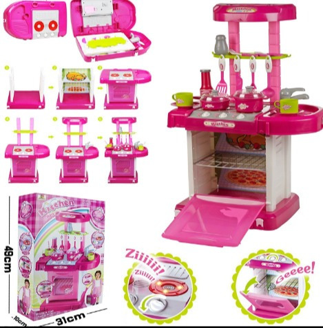 Imagen 3 de 5 de Bellísima Cocina Para Niñas Con Luces, Sonido