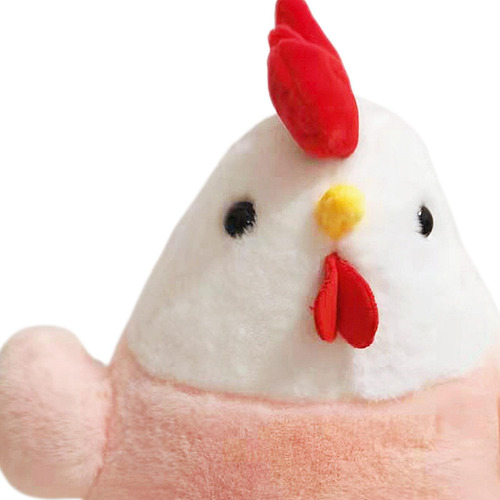 Brinquedo De Pelúcia Bonito Galo Desenho Rosa 20cm Rosa