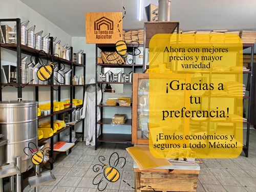 Ahumador Apicultor Acero Inoxidable Con Rejilla Protectora