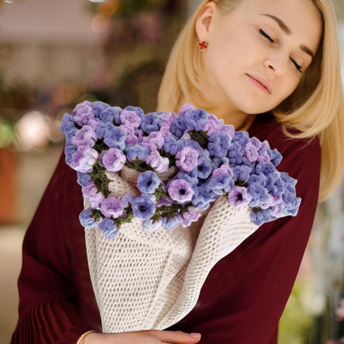 Bouquet De Crochet Flor De Crochet Bouquet De Flor De Punto