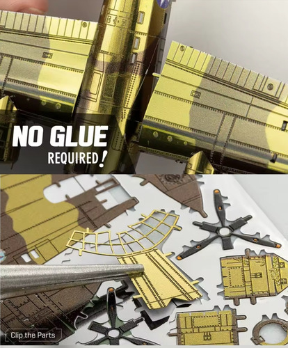 Aviones Aeronaves A Escala De Metal Puzzle 3d Rompecabezas P-40 Warhawk