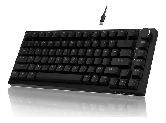 Teclado Mecânico Gamer Ajazz Ak820 Com Fio Preto Inglês Us