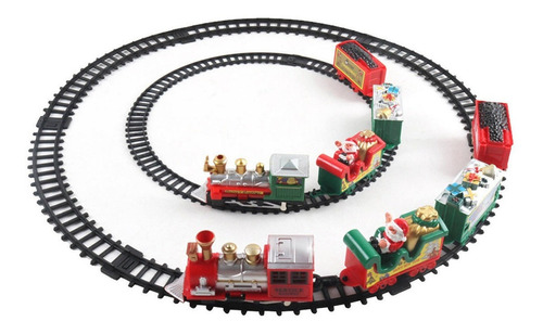 Juego De Trenes Navideños Juguete Papá Noel Para Regalo De