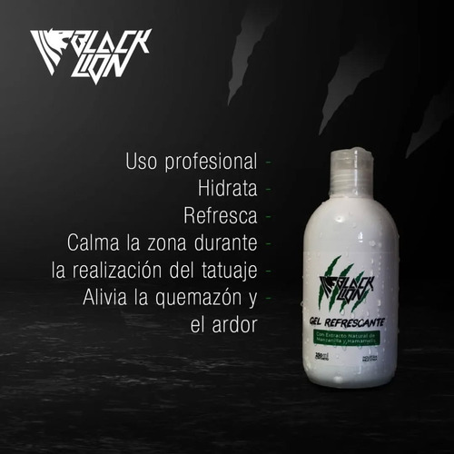Gel Refrescante Tattoo - Black Lion 250 Ml