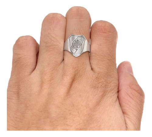 Anillo Escudo Equipo FĂștbol Argentina Plata 925 C - Grande Plata 925