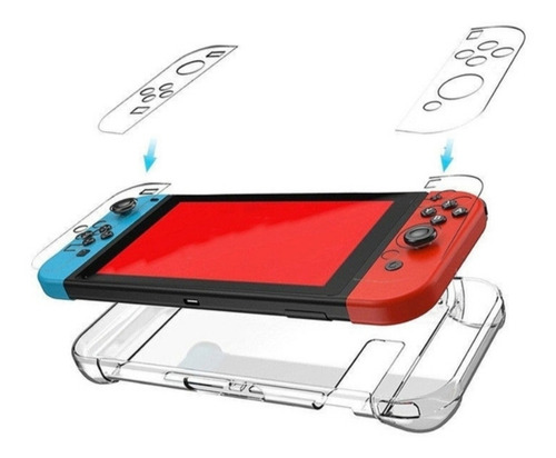 Nintendo Switch Carcasa Trasera Rígida De Cristal
