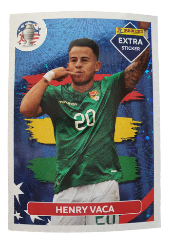 Lamina Extra Sticker Henry Vaca Copa America Usa 2024