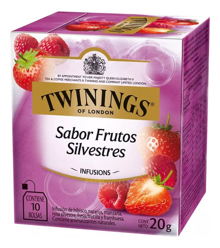Te Twinings Frutas Silvestres Infusión Caja X 10 Sobres