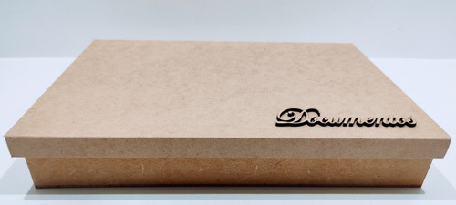 Imagem 5 de 6 de Kit 5 Caixas Documentos Retangular 34x24x5,5 Mdf + Brinde