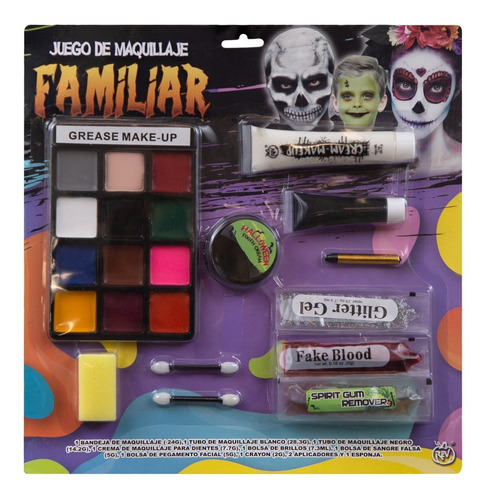 Kit De Maquillaje Familiar Halloween Disfraz Fiesta