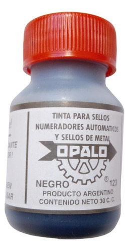 Tinta Para Numeradoras Metálicas Automáticas 30cc Negra