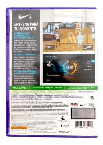 Nike + Kinect Training Xbox 360 (Reacondicionado)