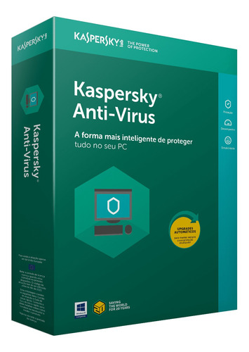 Kaspersky Anti-virus 5 Pc 1 Ano Envio Imediato