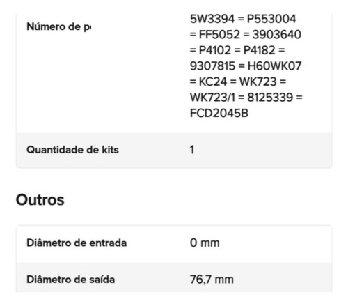 2 Filtro Combustível Psc72/2 Agrale Mwm Cummins Volvo Scania